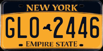 NY license plate GLO2446
