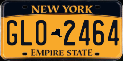 NY license plate GLO2464