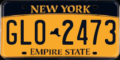 NY license plate GLO2473