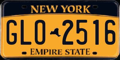 NY license plate GLO2516