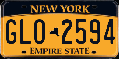 NY license plate GLO2594