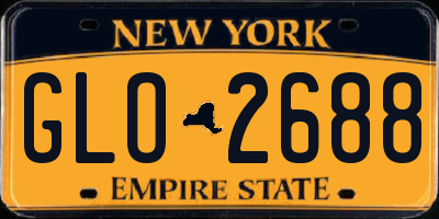 NY license plate GLO2688