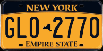 NY license plate GLO2770