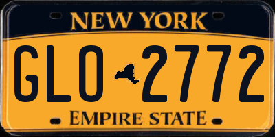 NY license plate GLO2772