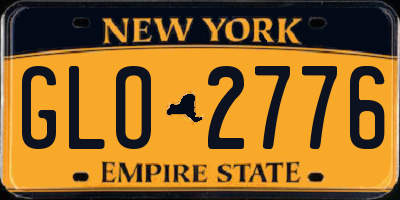 NY license plate GLO2776