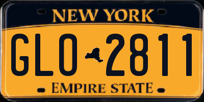 NY license plate GLO2811