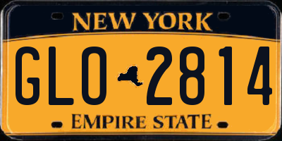 NY license plate GLO2814