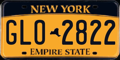 NY license plate GLO2822
