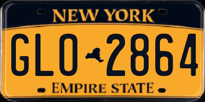 NY license plate GLO2864