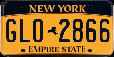 NY license plate GLO2866