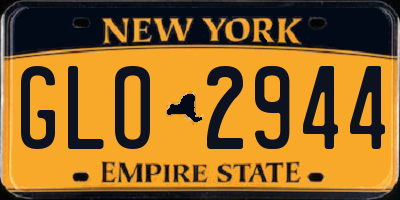 NY license plate GLO2944
