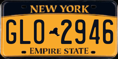 NY license plate GLO2946