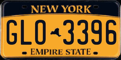 NY license plate GLO3396
