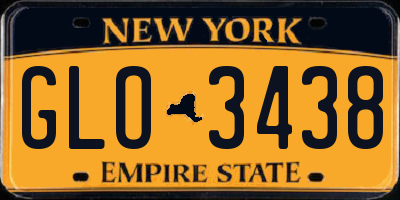 NY license plate GLO3438
