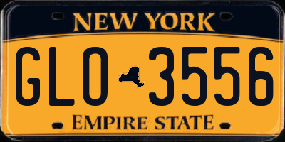 NY license plate GLO3556