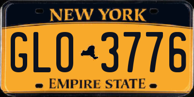 NY license plate GLO3776