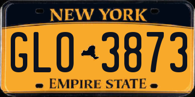 NY license plate GLO3873