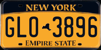 NY license plate GLO3896