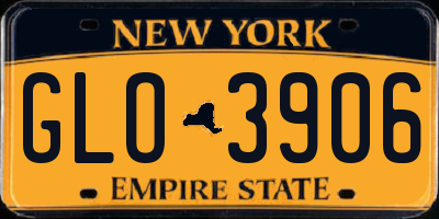 NY license plate GLO3906