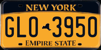 NY license plate GLO3950