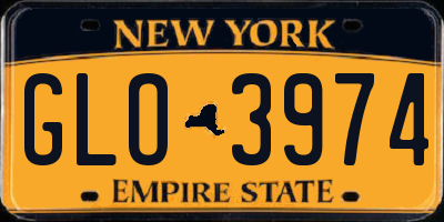 NY license plate GLO3974