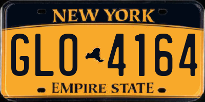 NY license plate GLO4164