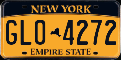 NY license plate GLO4272