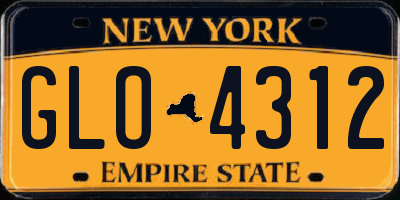 NY license plate GLO4312