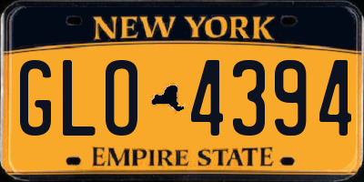 NY license plate GLO4394