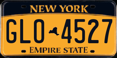 NY license plate GLO4527