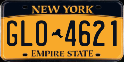 NY license plate GLO4621