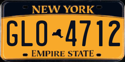 NY license plate GLO4712