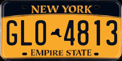 NY license plate GLO4813