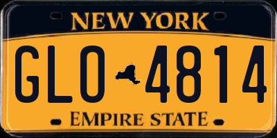 NY license plate GLO4814