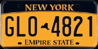 NY license plate GLO4821