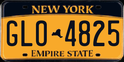 NY license plate GLO4825
