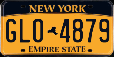 NY license plate GLO4879