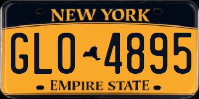 NY license plate GLO4895