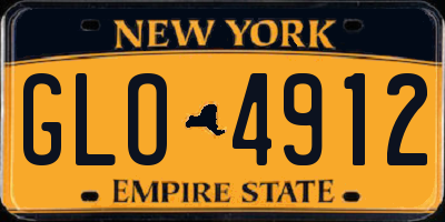 NY license plate GLO4912
