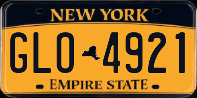 NY license plate GLO4921