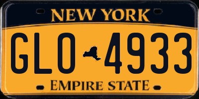 NY license plate GLO4933