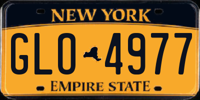 NY license plate GLO4977