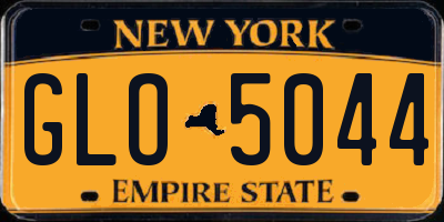 NY license plate GLO5044