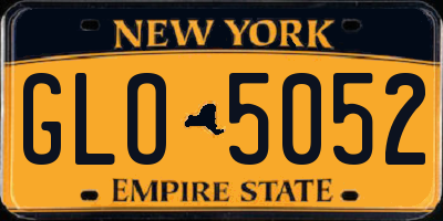 NY license plate GLO5052