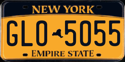 NY license plate GLO5055