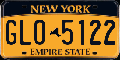 NY license plate GLO5122