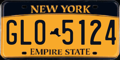 NY license plate GLO5124