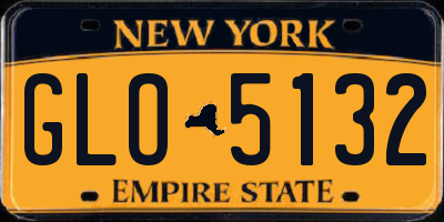 NY license plate GLO5132