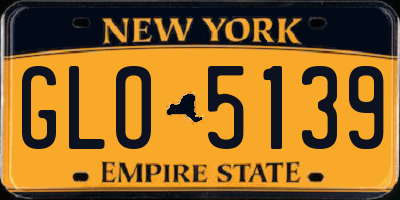 NY license plate GLO5139
