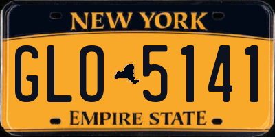 NY license plate GLO5141